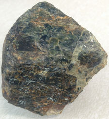 This is a close-up photo of serpentinite rock.