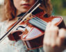 Girl playing the violin