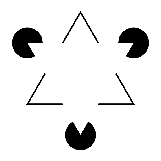 "Kanizsa triangle" by Fibonacci is licensed under CC BY-SA 3.0. Most people looking at this image see a white triangle in the middle, rather than just three incomplete circles and three angles. This is because of sensory inference.